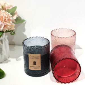 Ripple 150g  Patterned Bottle Candle