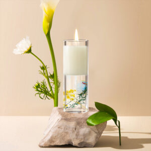 90g Double Layer Transparent Dried Flower Scented Candle